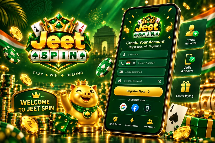 jeet spin registration information editorial illustration